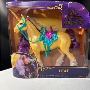 Leaf Yellow Unicorn Toy with Purple Mane